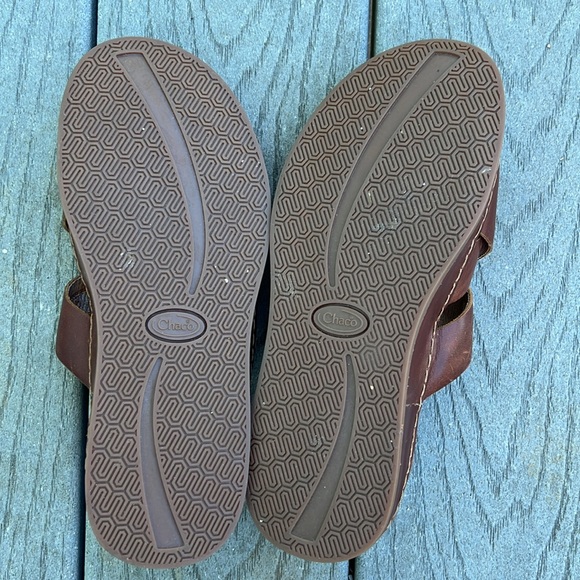 Chaco Wayfarer Slide Leather Sandal Toffee Size 6 - Picture 4 of 6